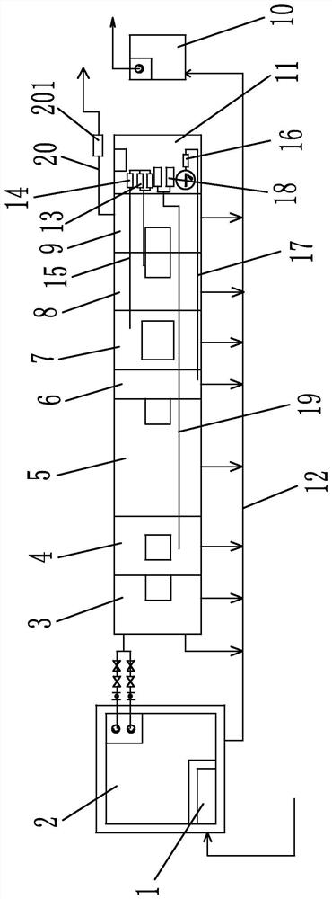 An integrated double-membrane wastewater treatment system