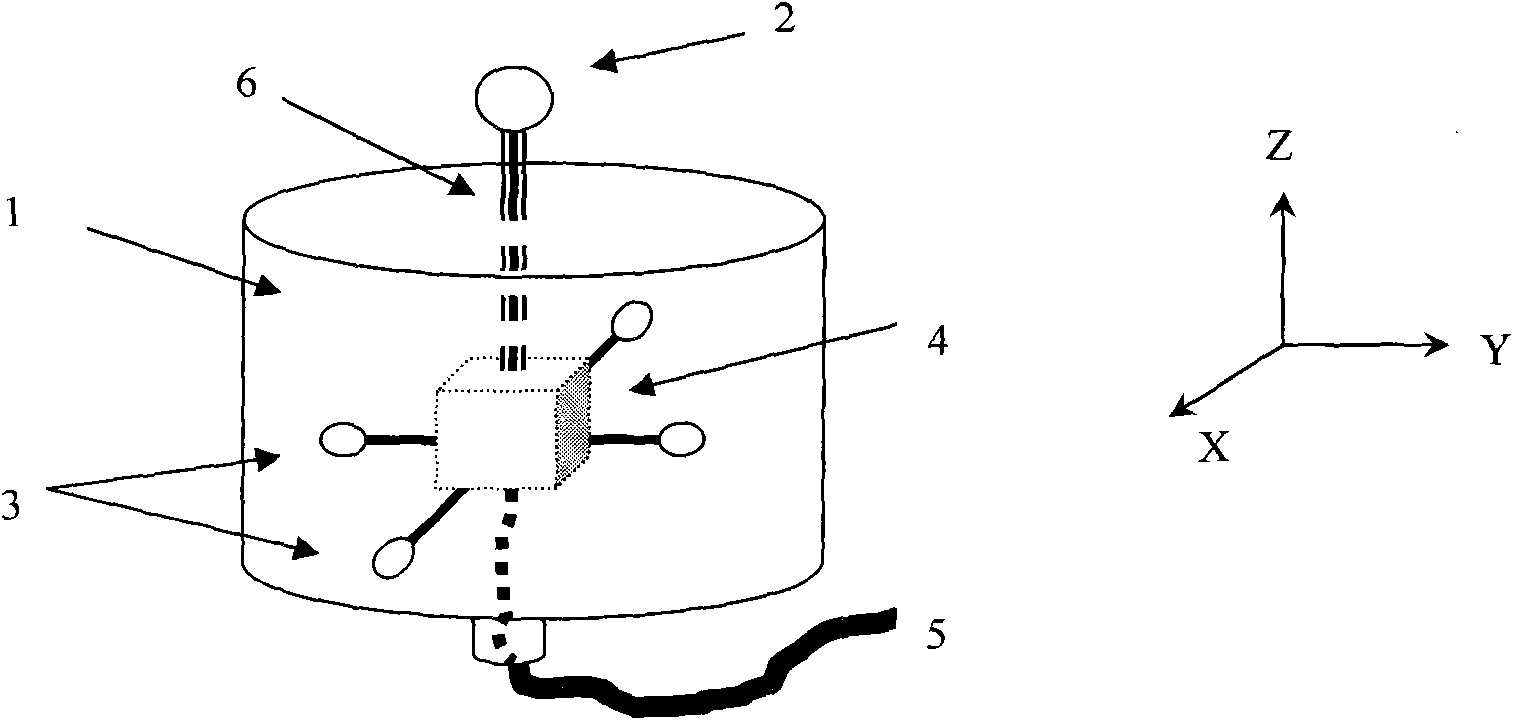 Detection sensor for multiple parameters of underwater sound field