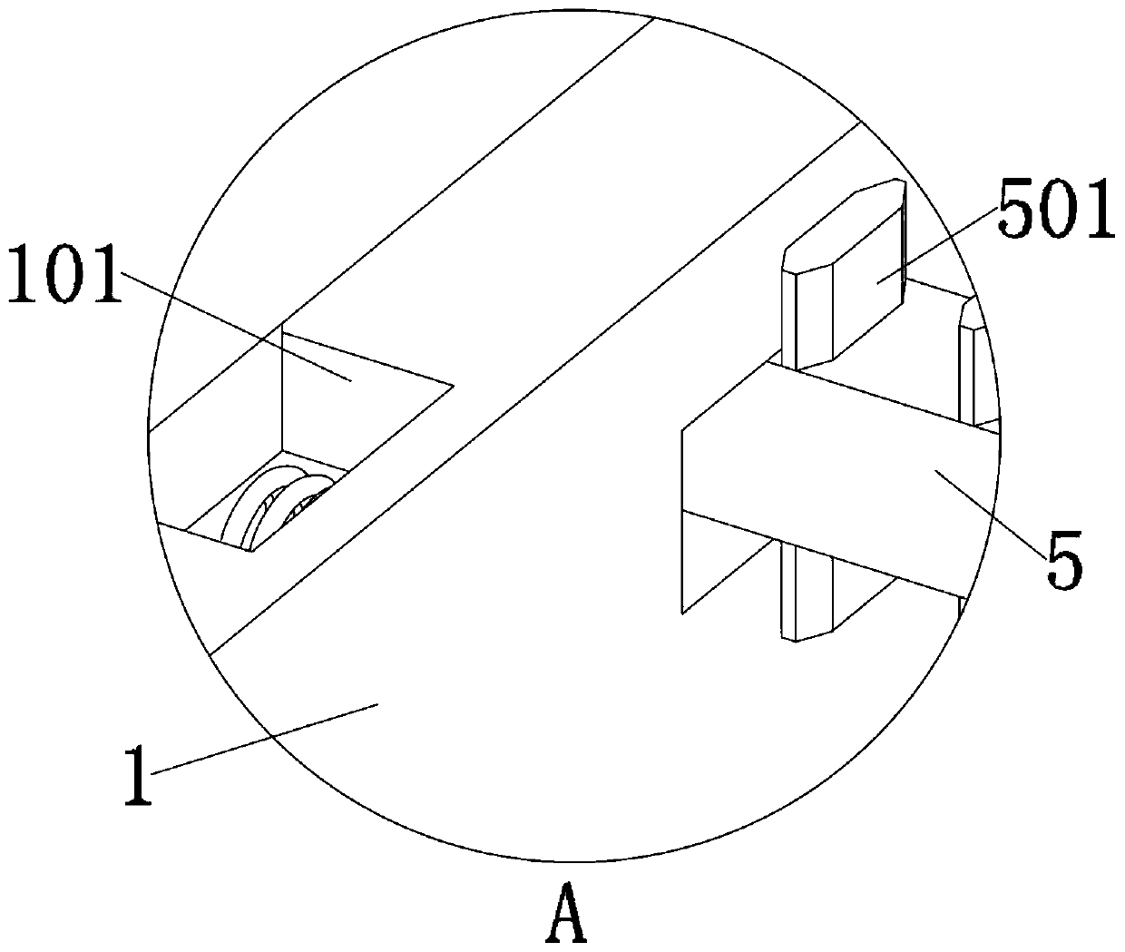 Detection tool based on rebound performance test of high-strength plate beam structure