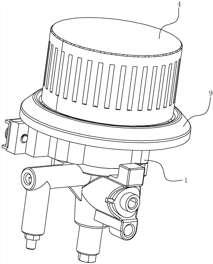 Gas valve with working state indicating function