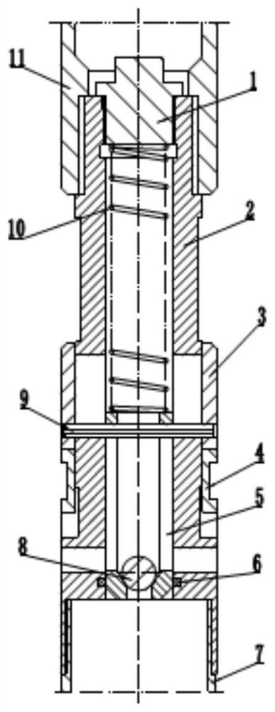 A core tube check valve mechanism of a wireline coring tool