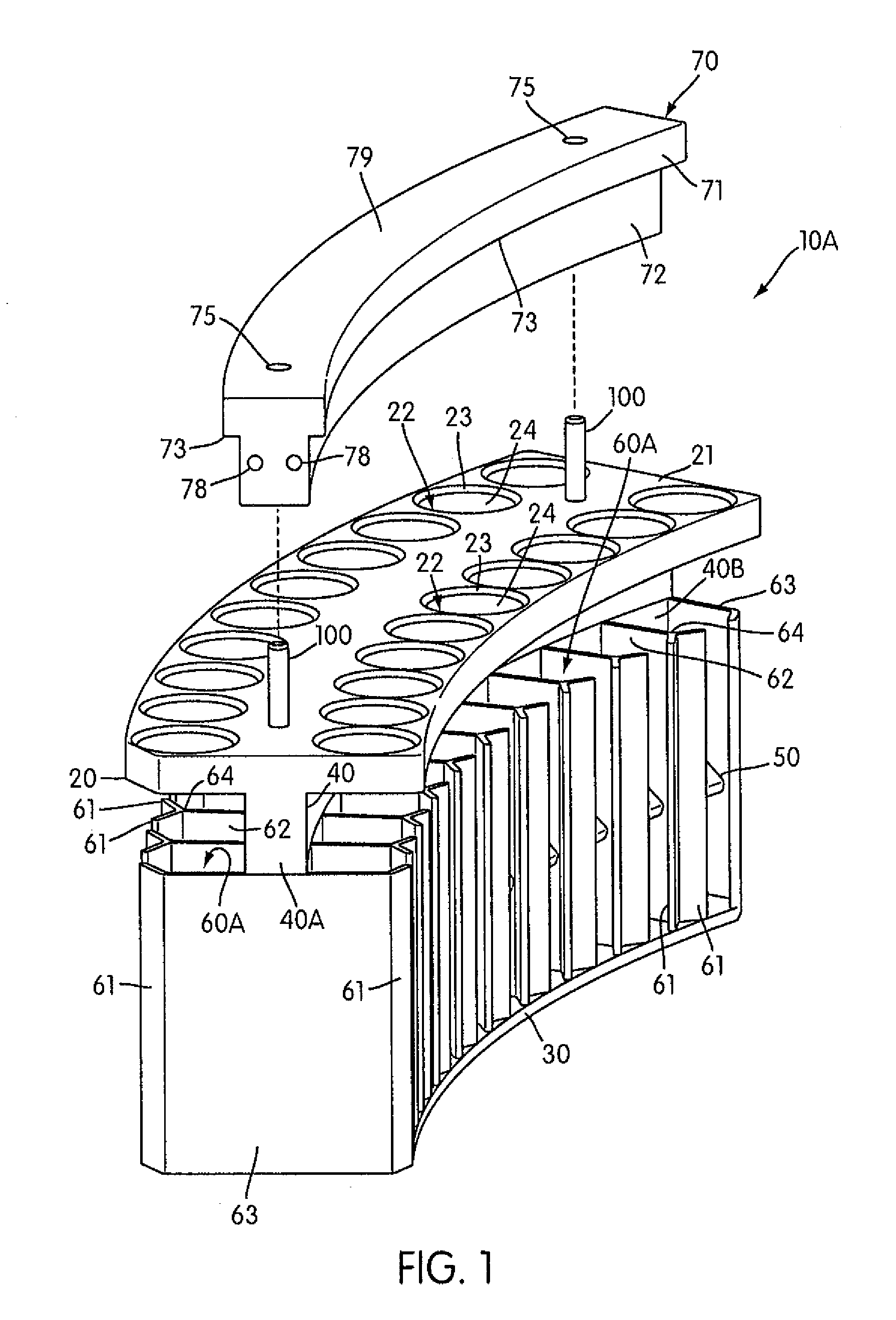 Sample carrier having finger springs for holding sample tubes