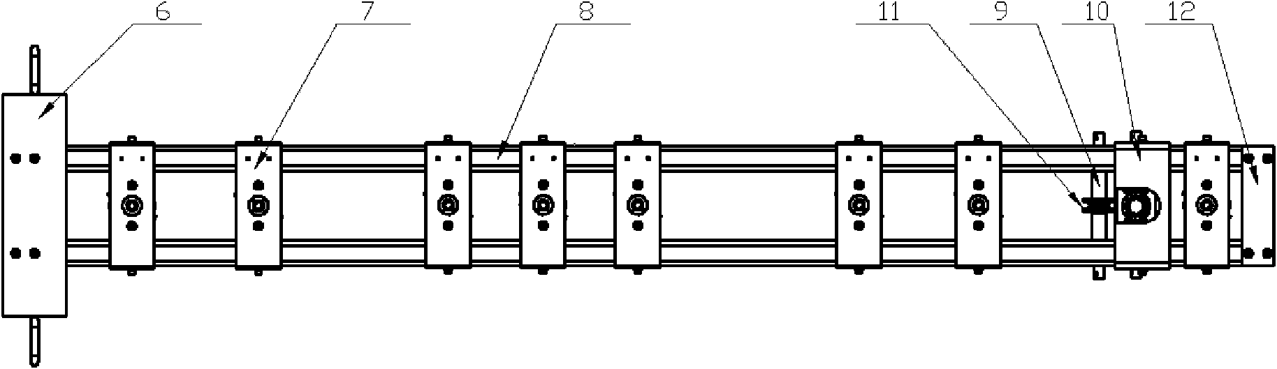 Multipoint sensor FWD (Falling Weight Deflectometer)