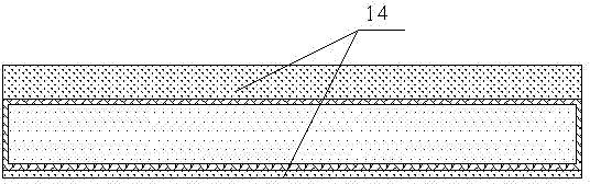 First packaged and then etched packaging structure with single chip normally installed and base islands buried and preparation method of structure