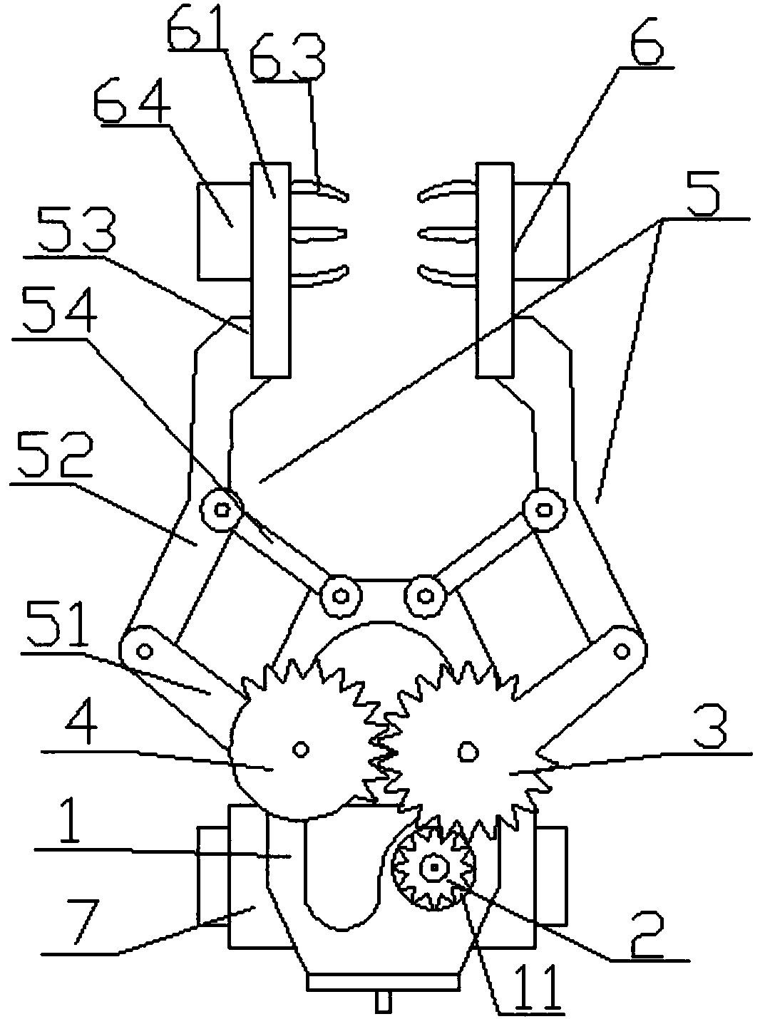 Clamping device having overturning function