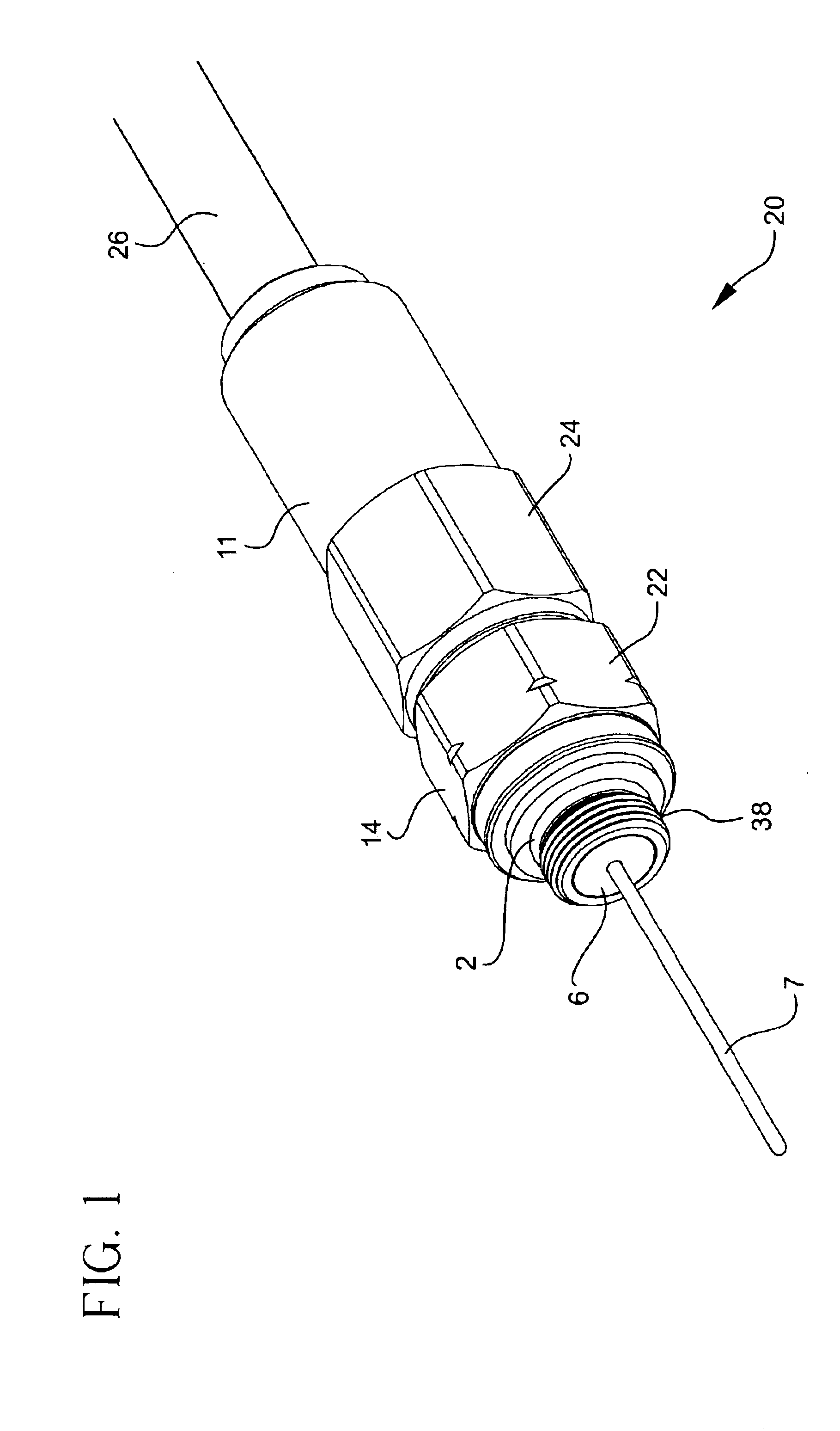 Connector for hard-line coaxial cable