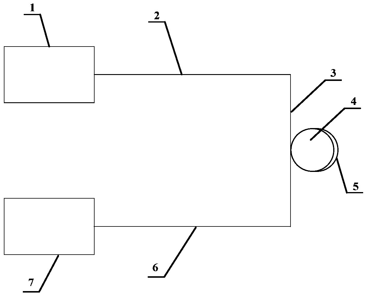 Echo wall mode spherical optical micro-cavity refractive index sensor based on surface plasmas and measuring device