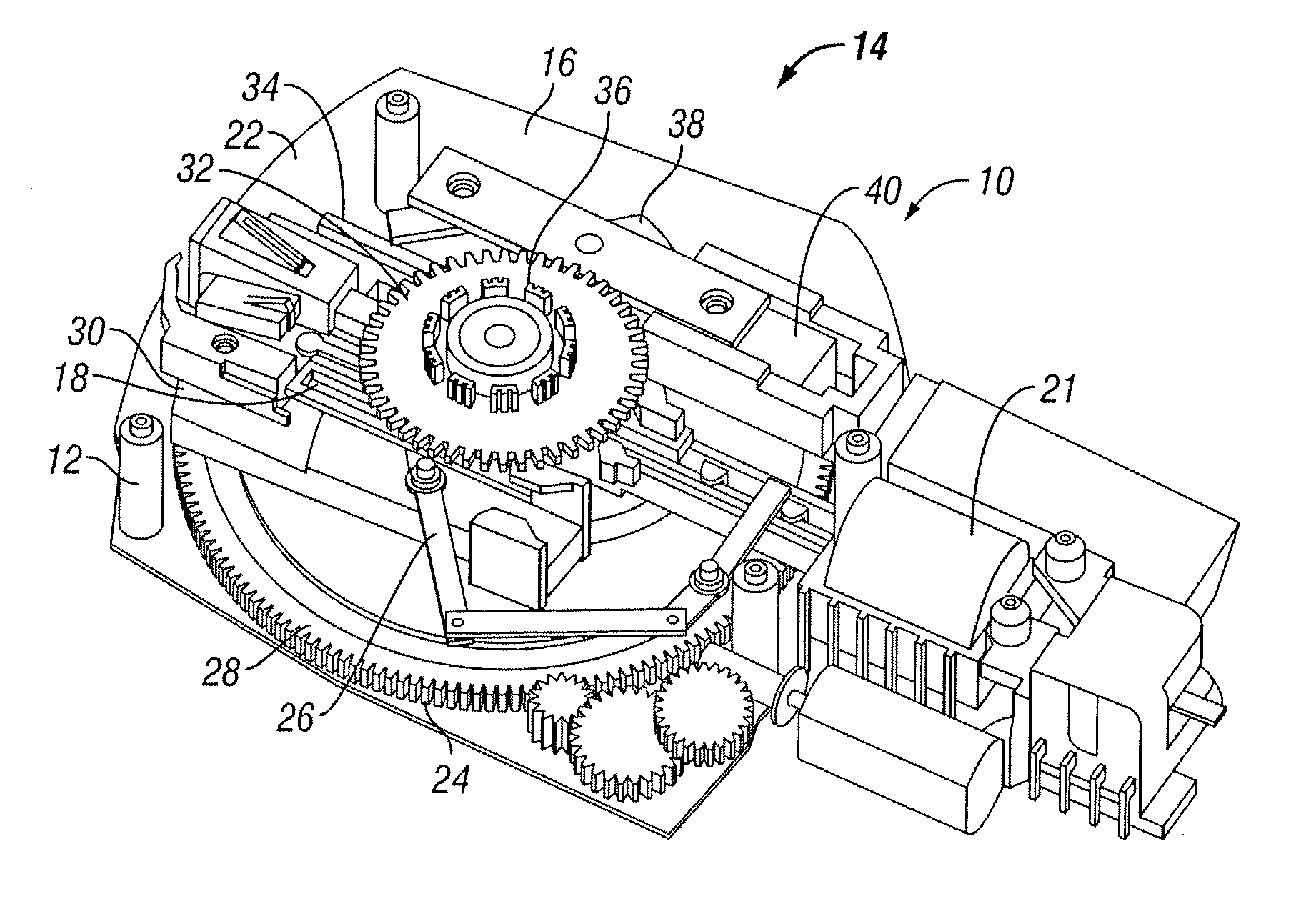 Cam drive for managing disposable penetrating member actions with a single motor and motor and control system