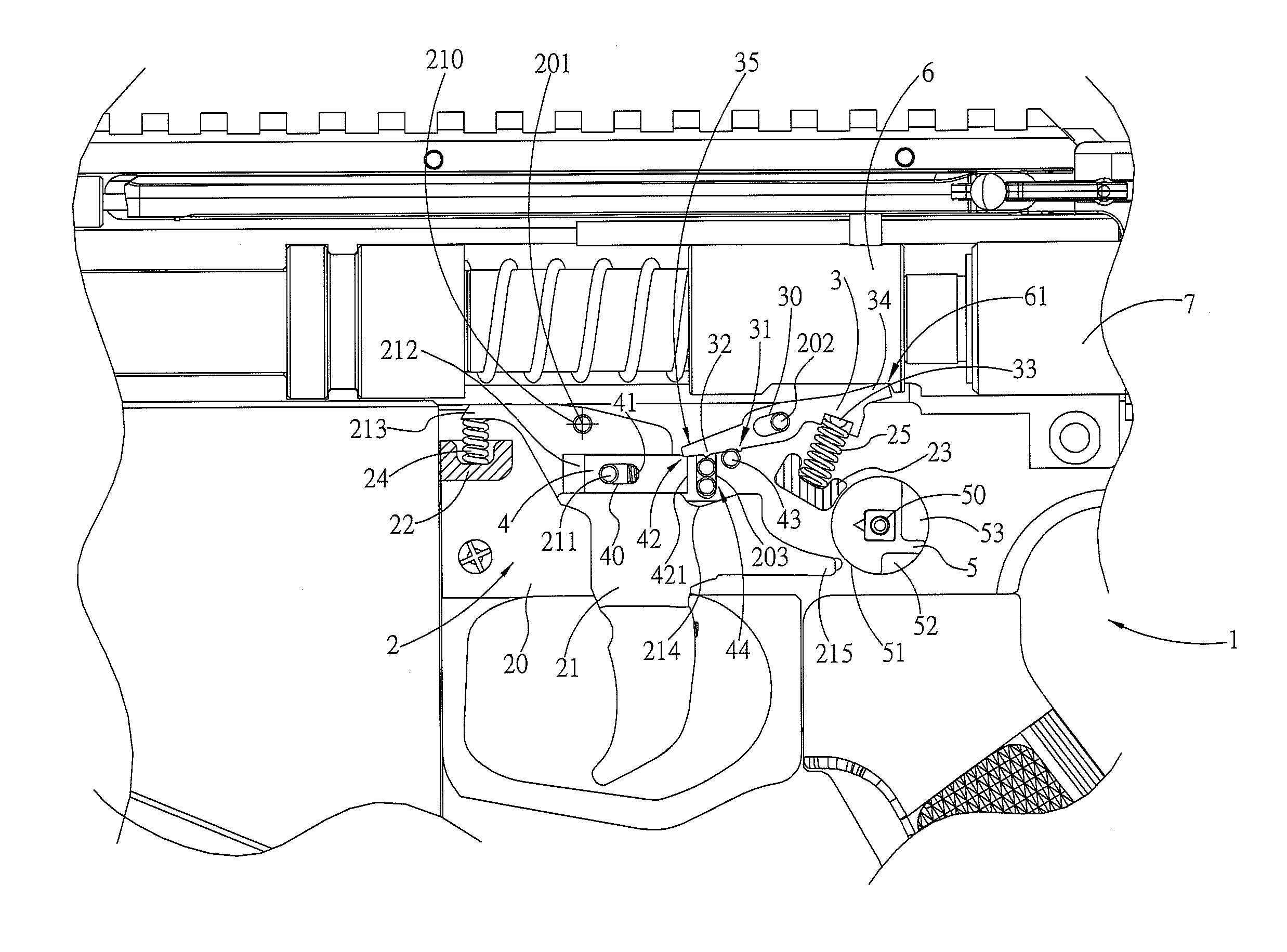 Air gun firing control device