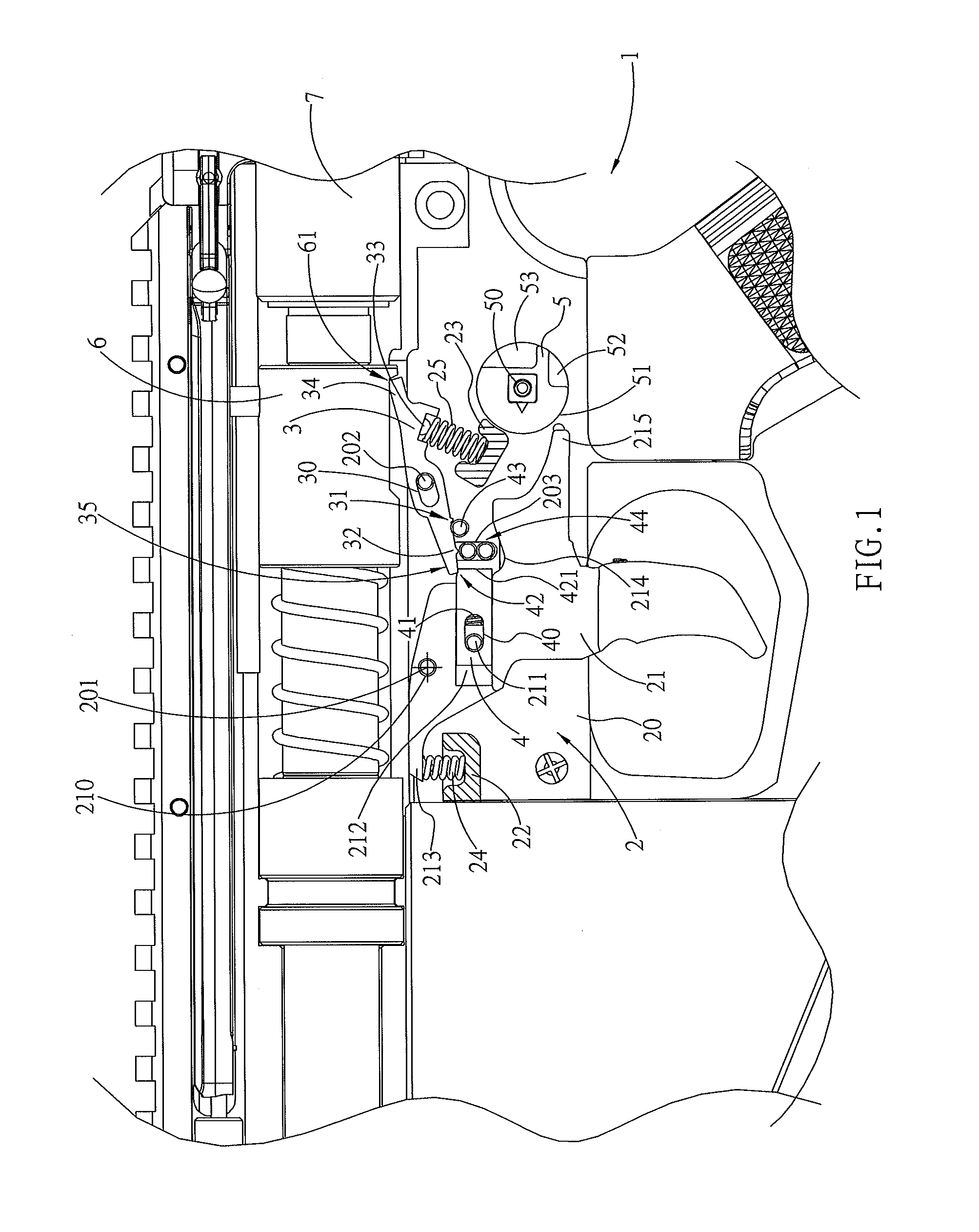 Air gun firing control device