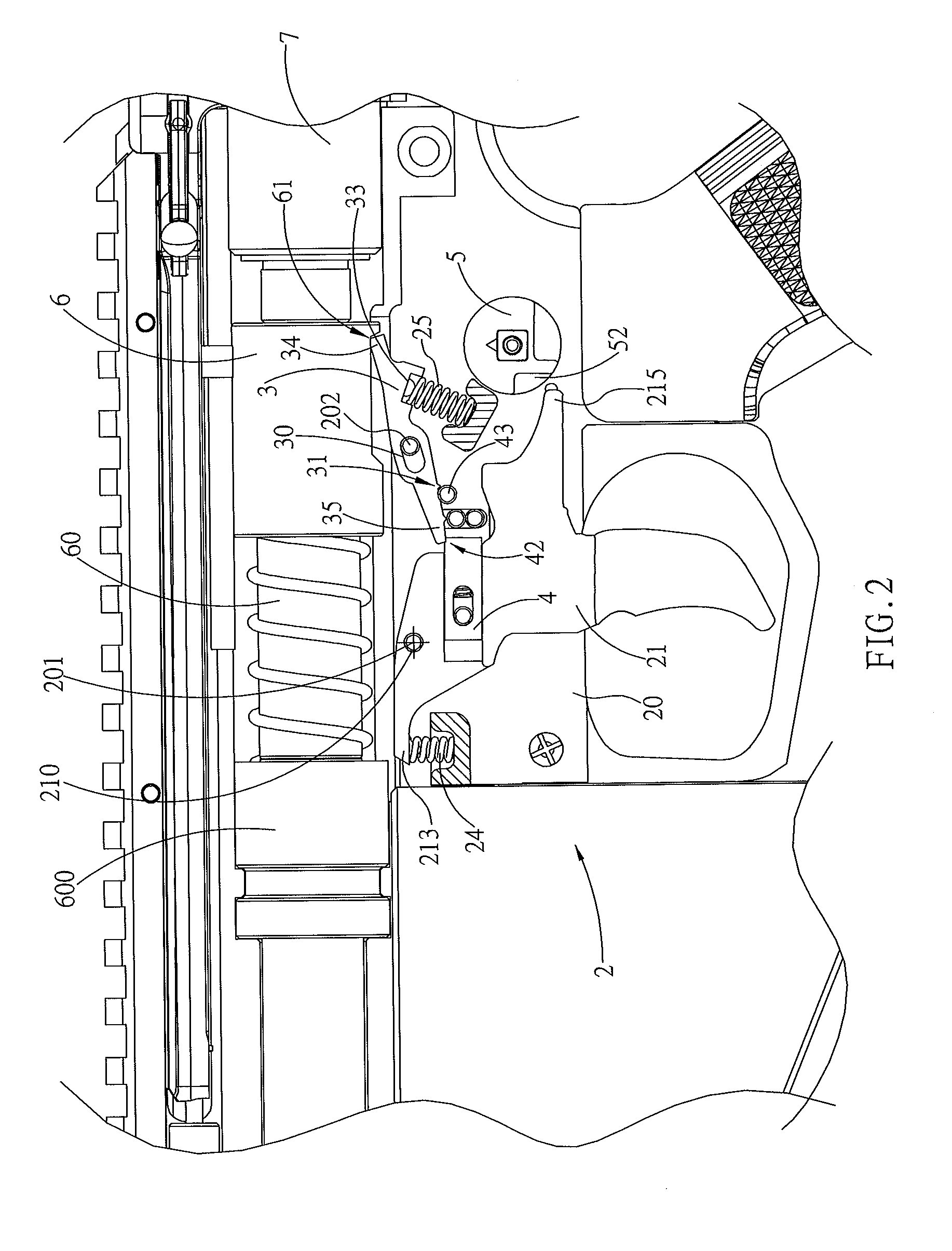 Air gun firing control device