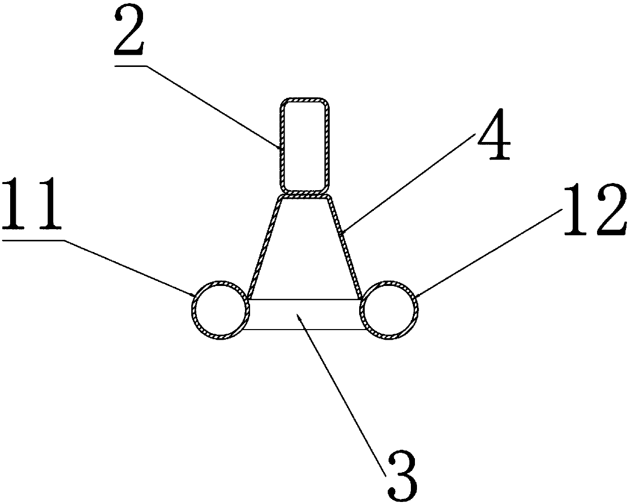 Attached lifting scaffold guide rail