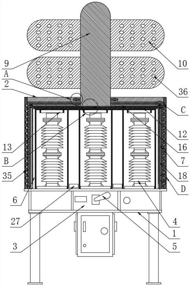 High-voltage switching spark-proof circuit breaker