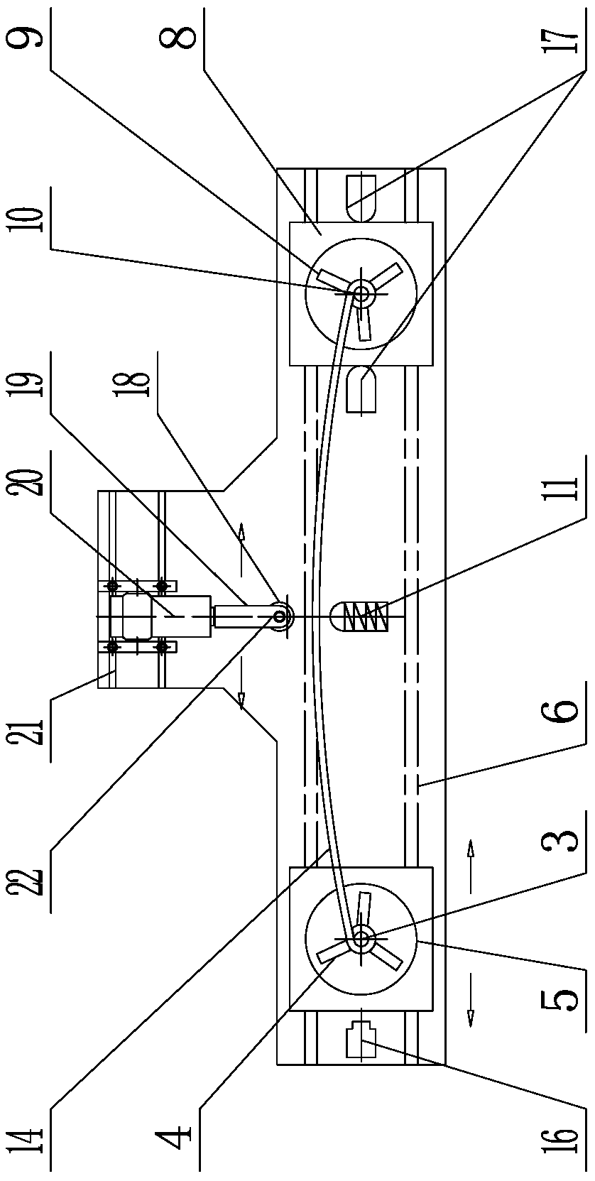 Leaf spring numerical control boring device and special clamp