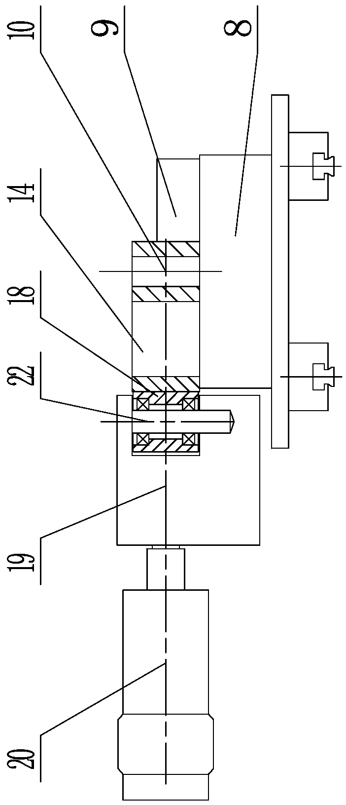 Leaf spring numerical control boring device and special clamp