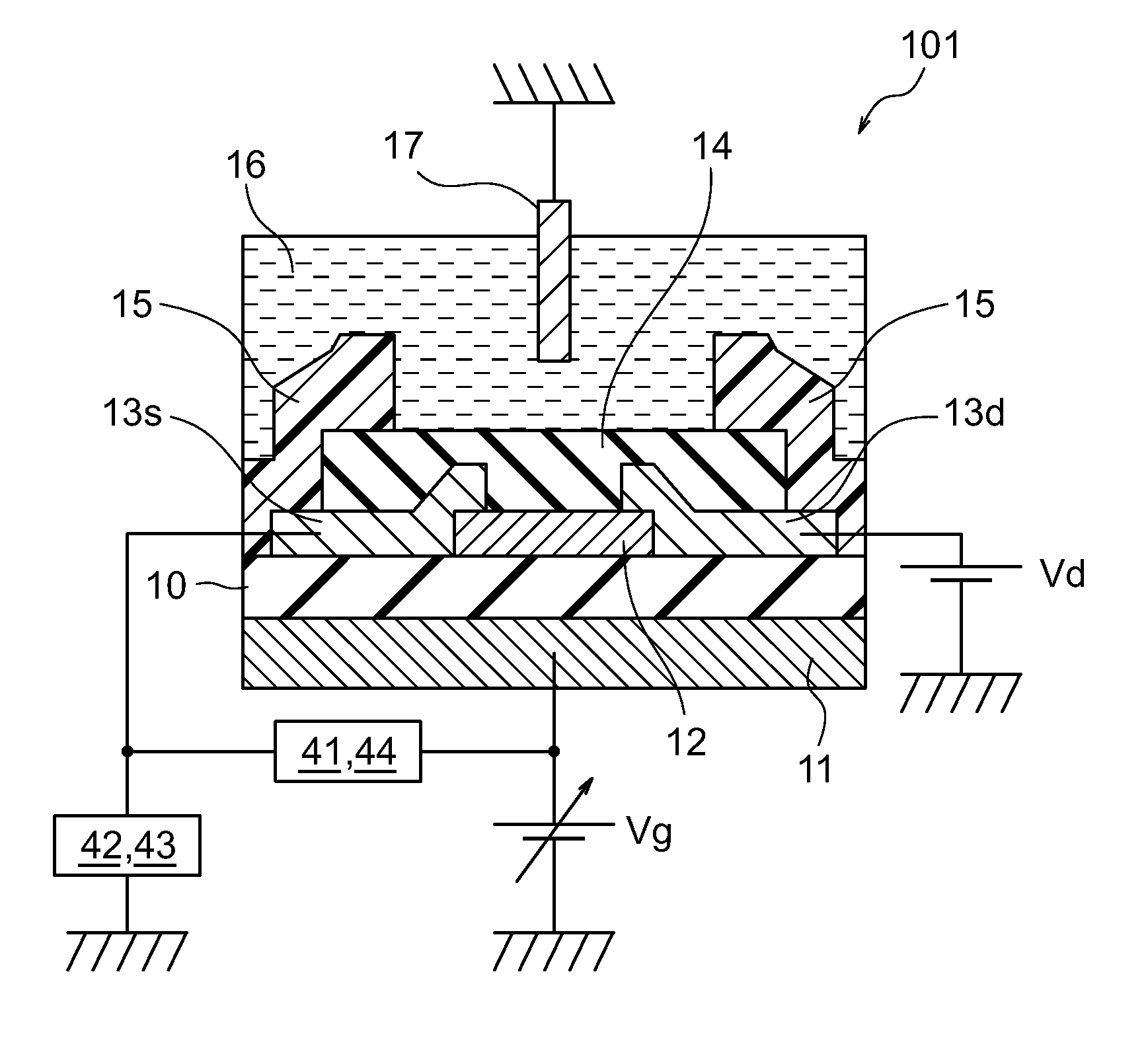 TFT ion sensor and TFT ion sensor apparatus using the same