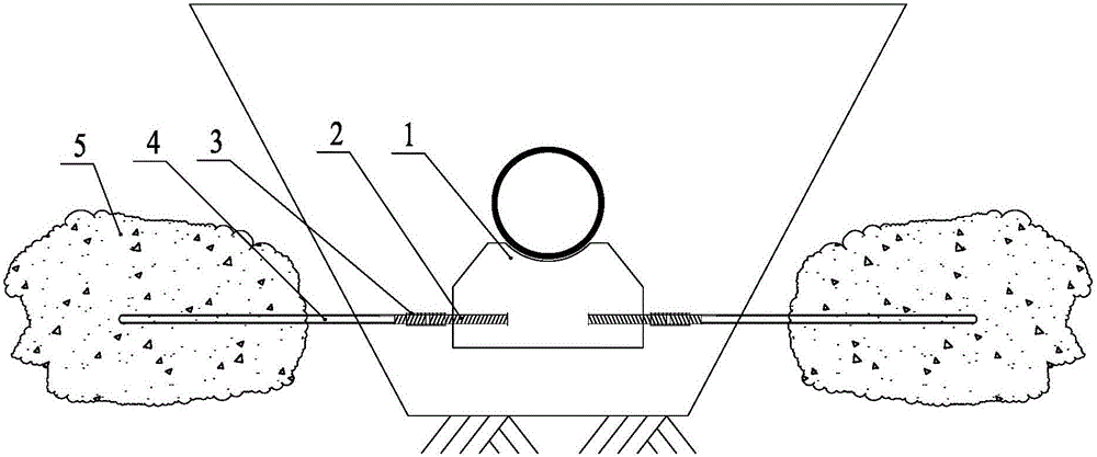 Drainage pipeline foundation in soft soil foundation and construction method of drainage pipeline foundation