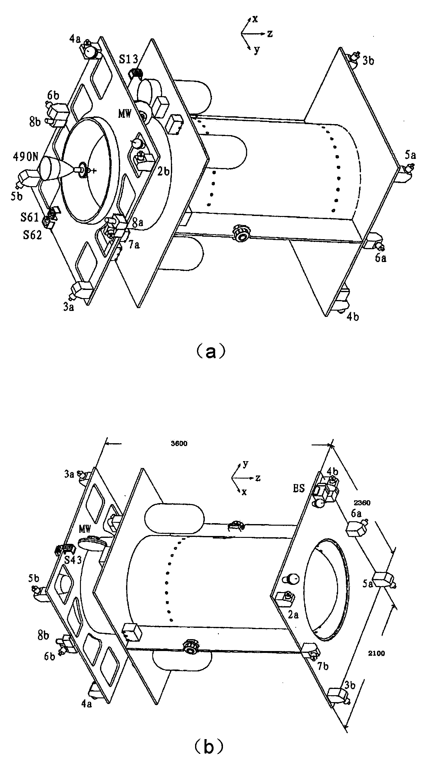 Layout method for 10 N thrusters of high orbit satellite platform