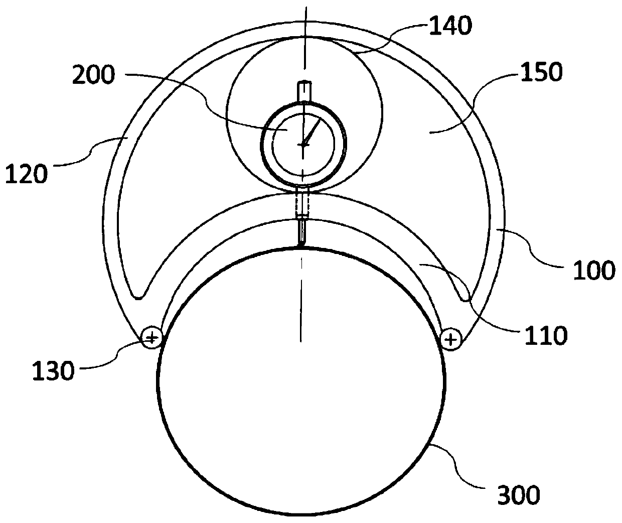 Surface deformation detection device and mechanism