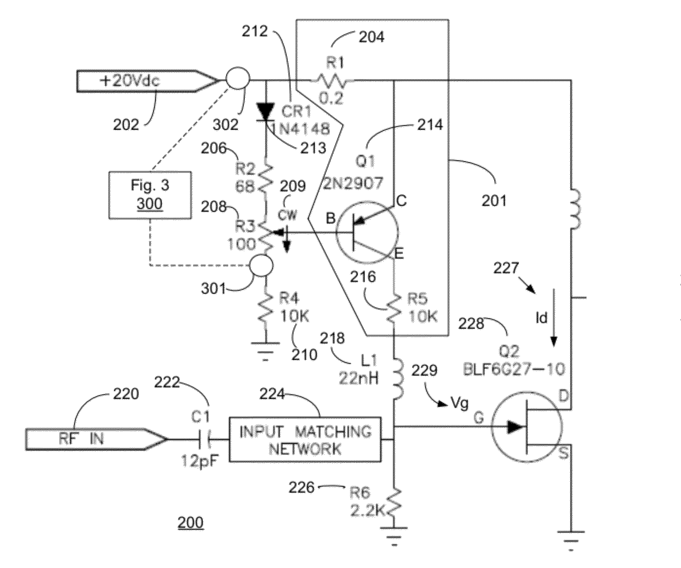 Method and system for providing automatic gate bias and bias sequencing for field effect transistors