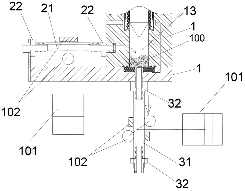 Powder conveyer device