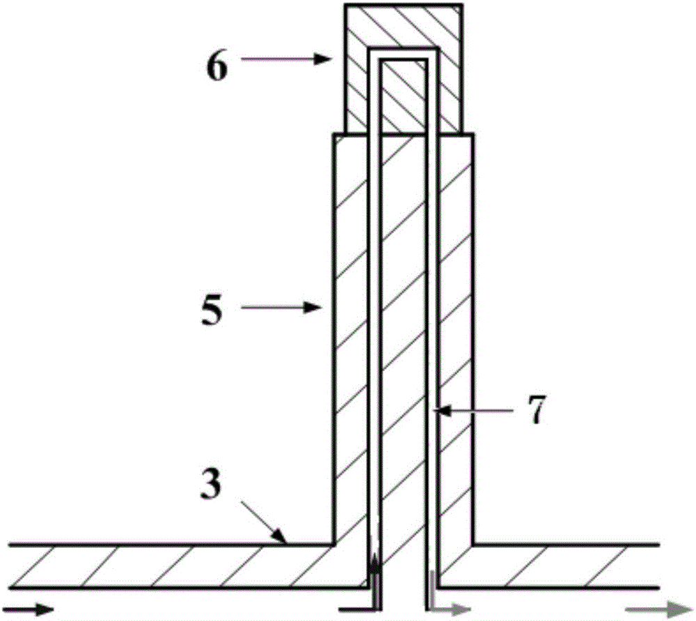 Oil cooling turbine moving blade