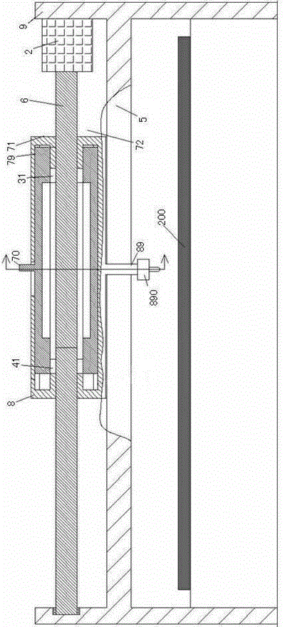 Machining device control system with movable machining head