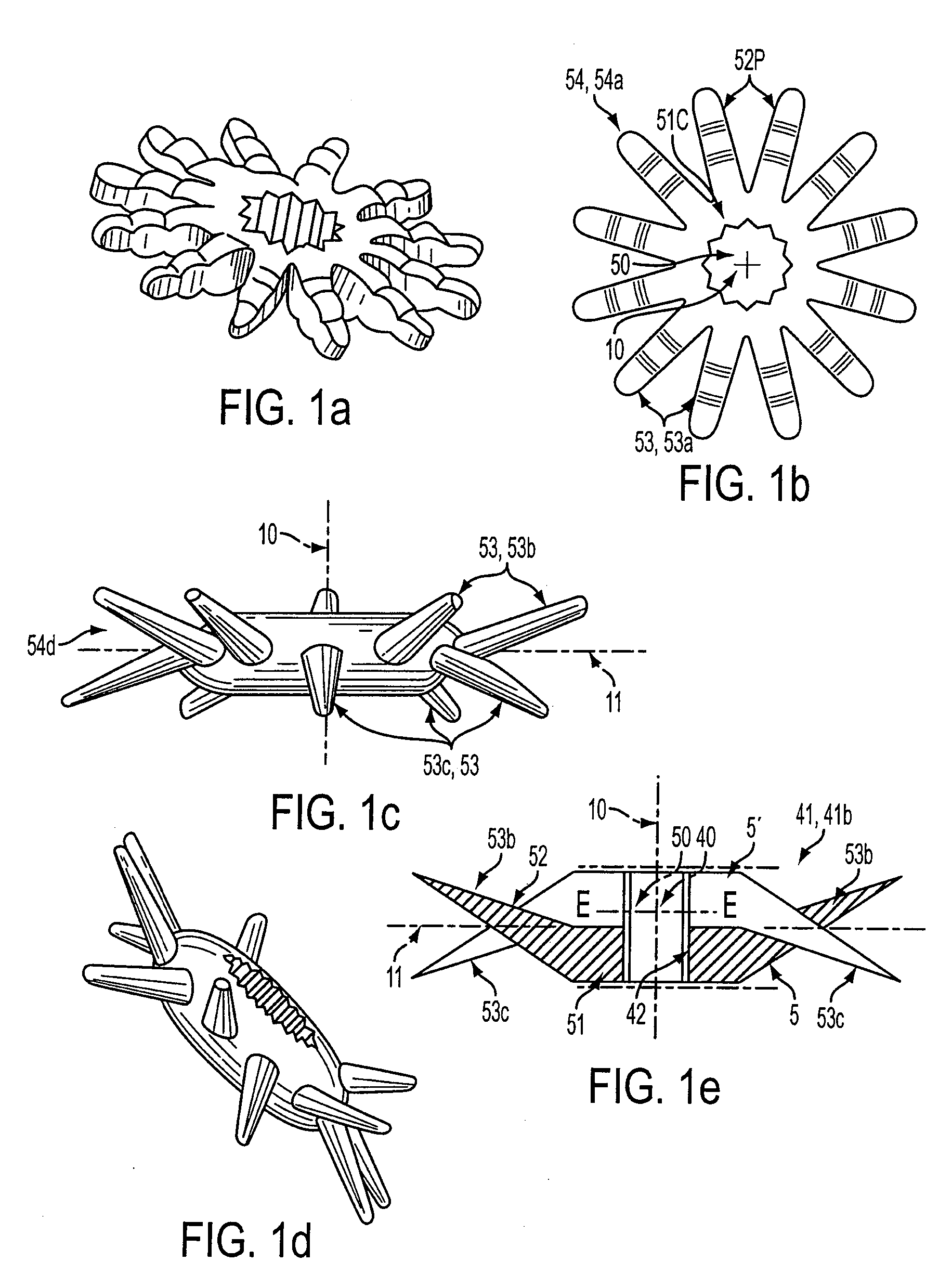 Cosmetic Product applicator With Multiple Typically Oriented Elements