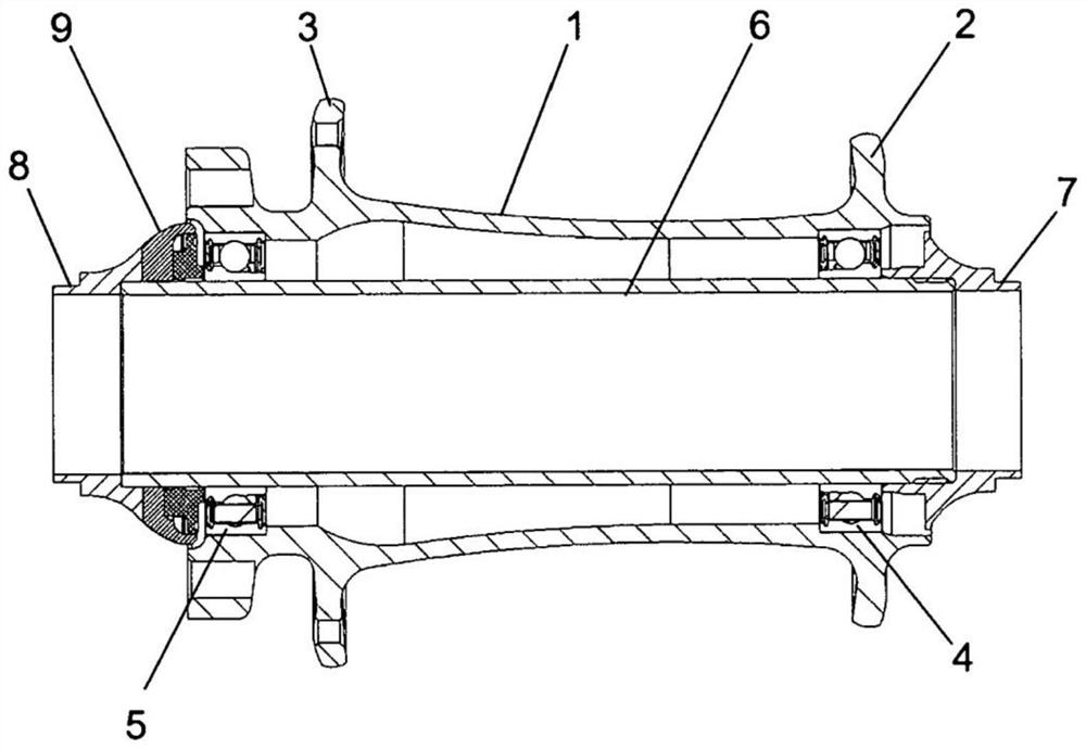 Device and arrangement system for adjusting bearing clearance