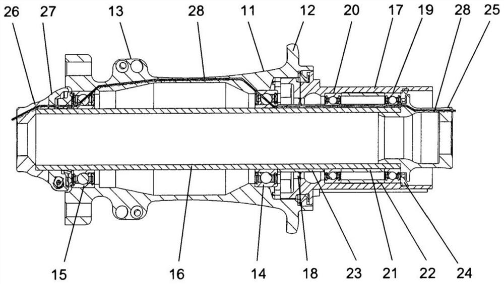 Device and arrangement system for adjusting bearing clearance