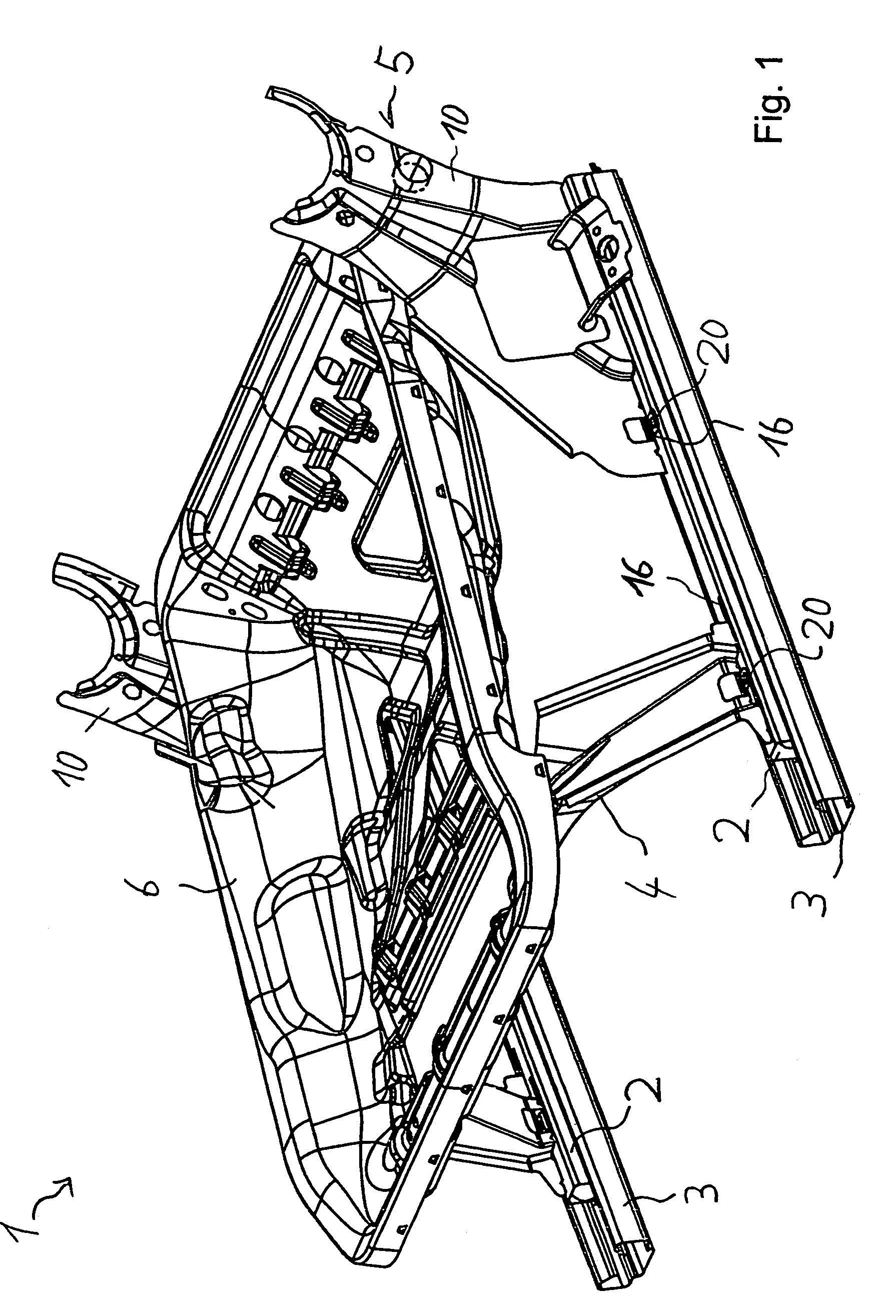 Seat structure for a motor vehicle seat