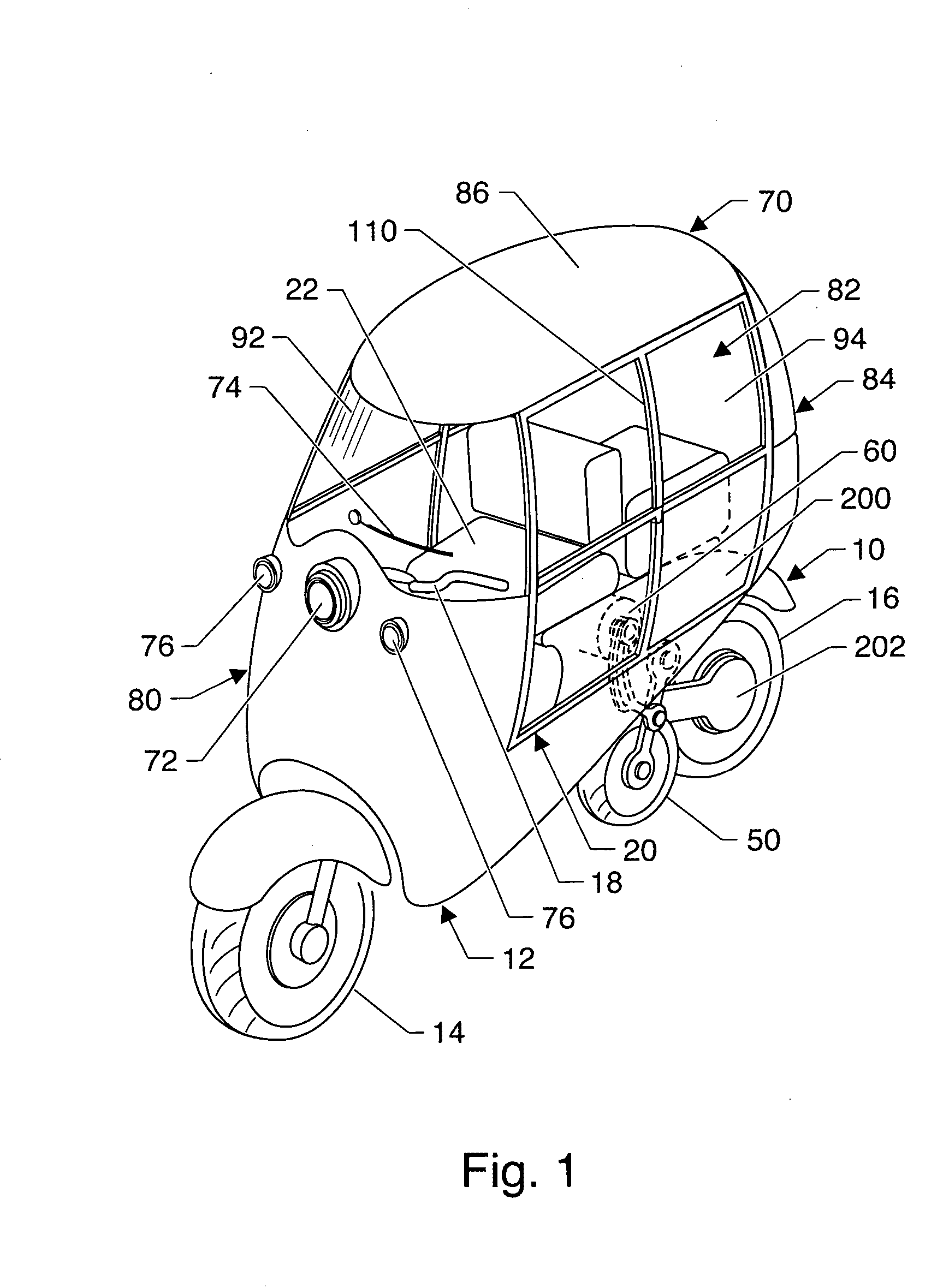 Vehicle of novel configuration and operation