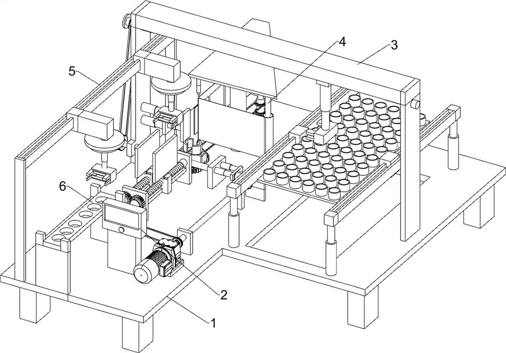 Needle tubing type silicone grease processing device capable of separating labels