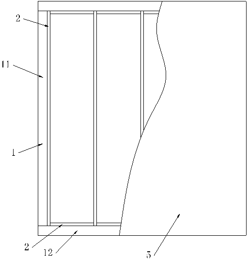 Sound-insulation and heat-insulation wood-plastic integrated frame-shear wooden wall