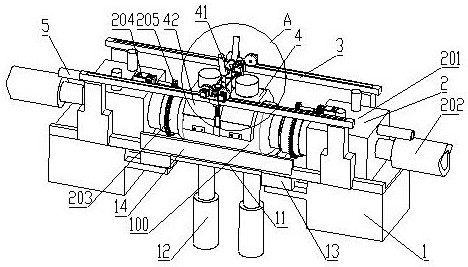 A liquid chlorine packaging integrated device