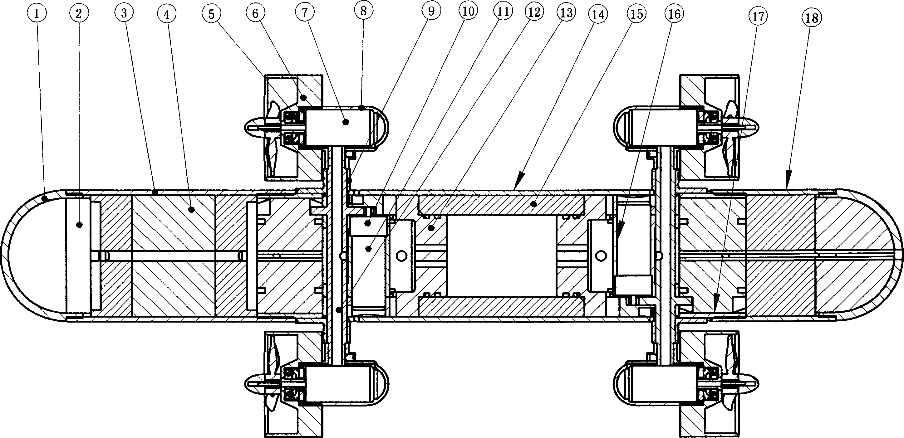 Small underwater robot