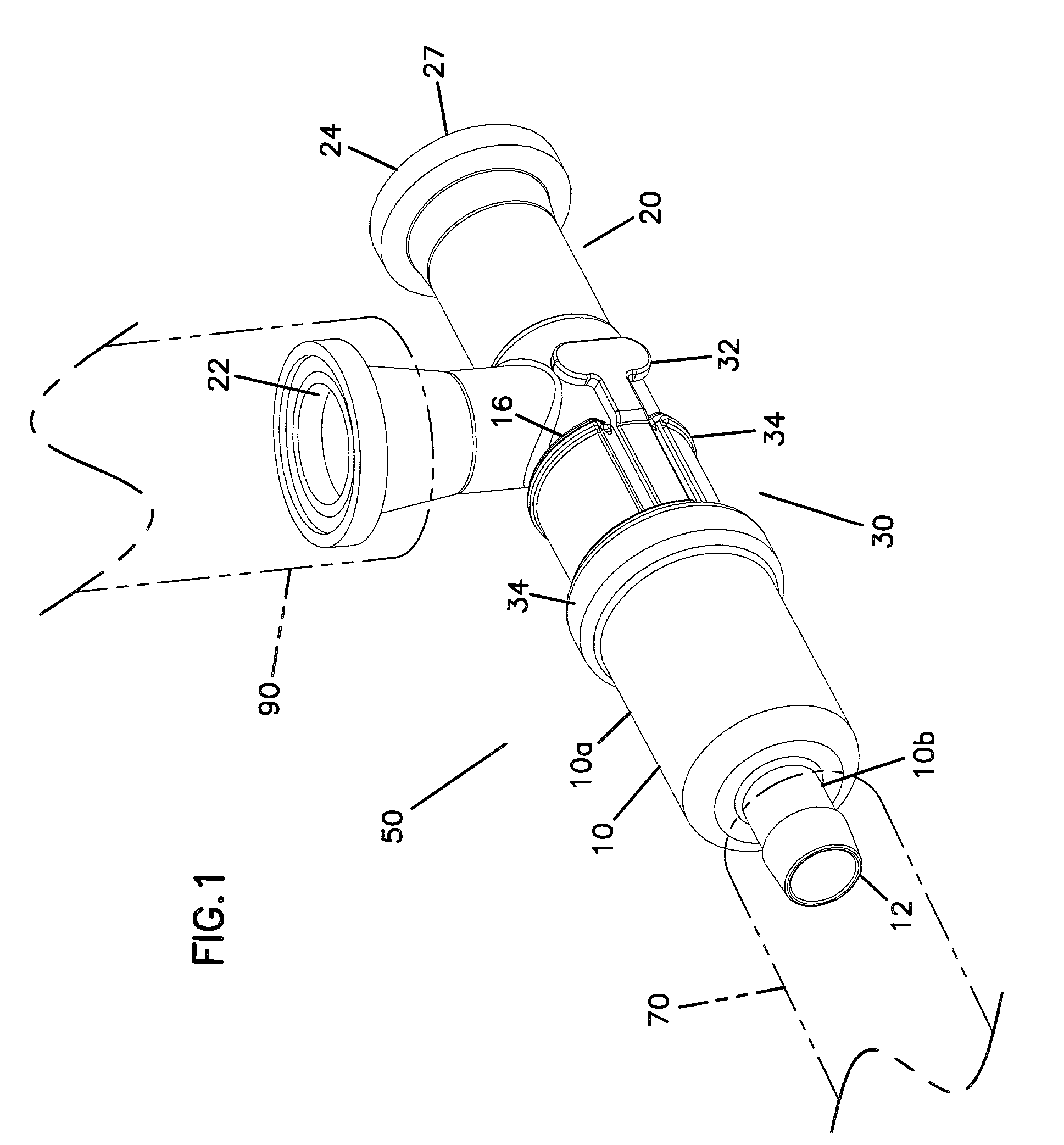 Connector apparatus and method of coupling bioprocessing equipment to a media source