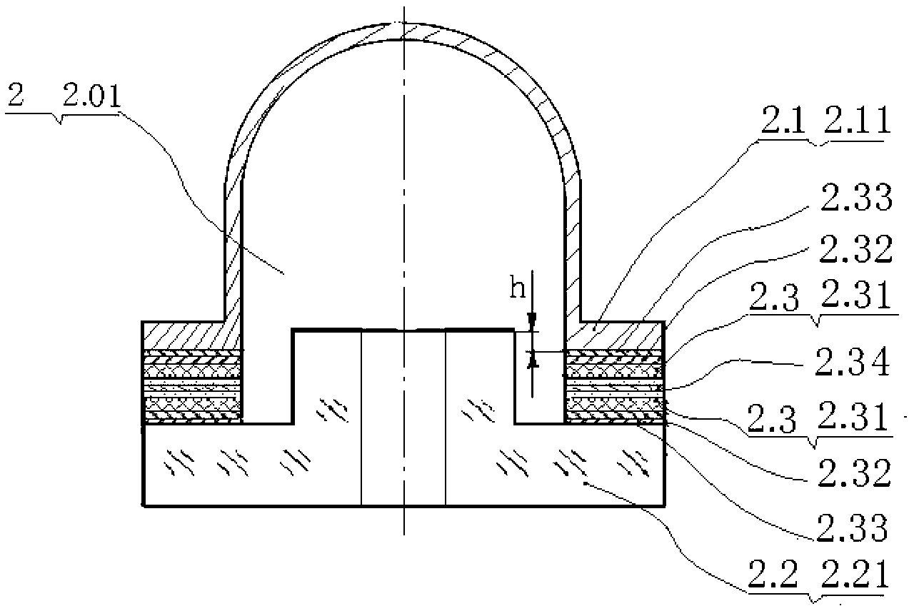 Annular laser device with electrode group and manufacture method for electrode group