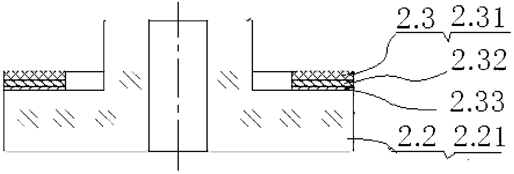 Annular laser device with electrode group and manufacture method for electrode group