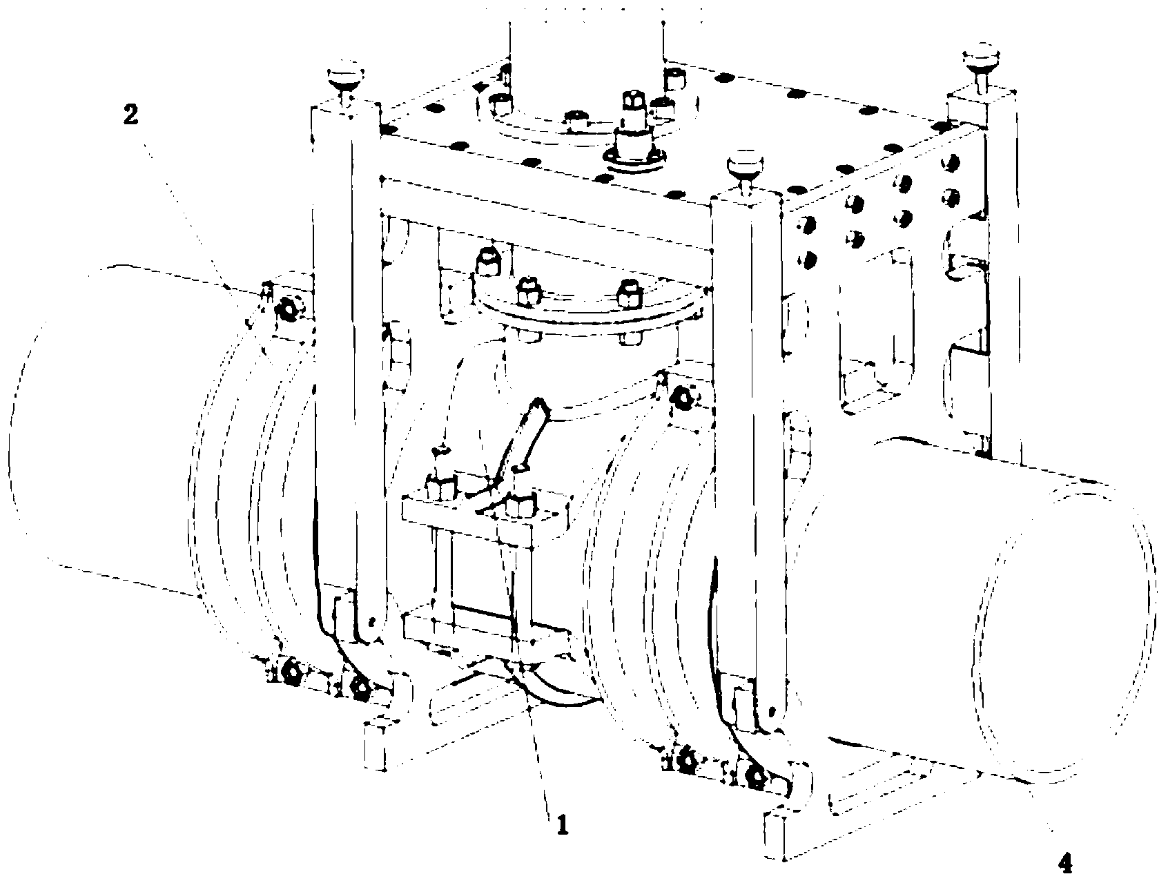 Pipeline nonstop-transmission holing and plugging system and process method thereof