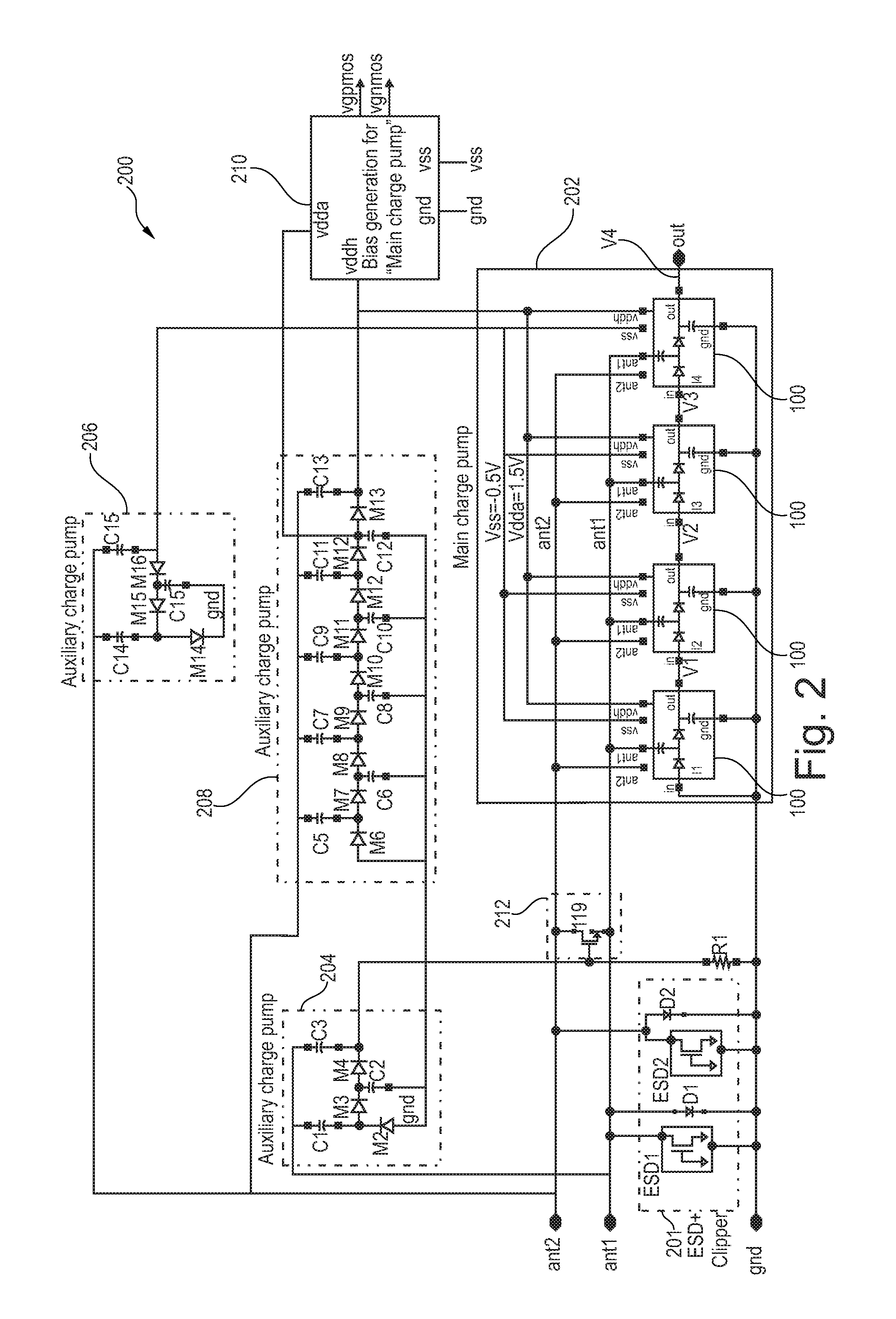 Rectifier and high efficiency charge pump for RFID