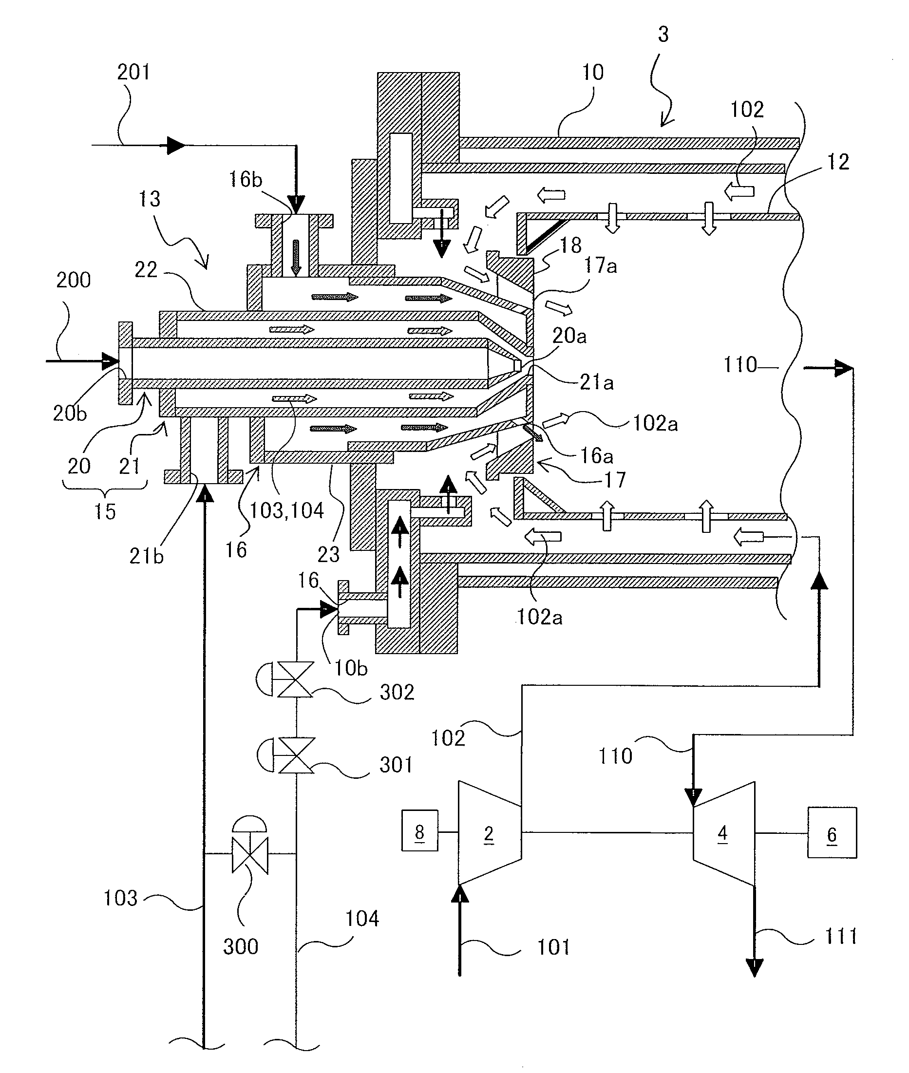 Burner, gas turbine combustor, burner cooling method, and burner modifying method