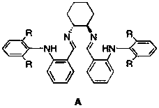 Method for catalyzing caprolactone polymerization by binuclear chiral amino imine magnesium complex