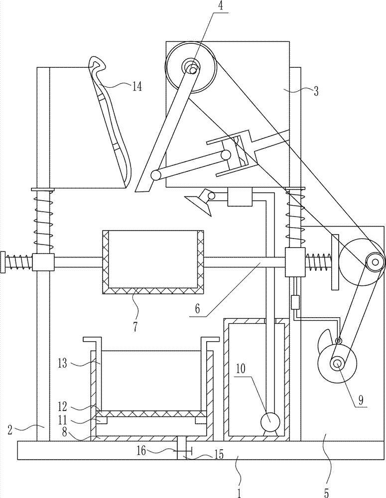 Broken stone crushing and sorting device for road construction