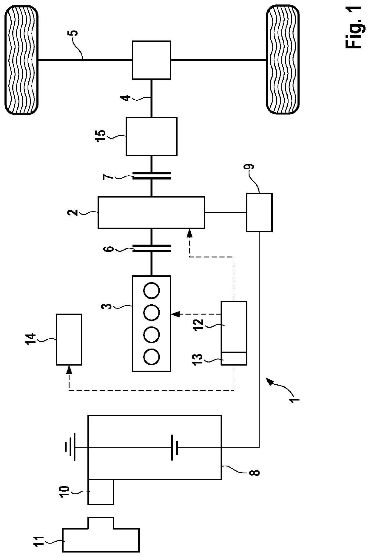 Method for operating a motor vehicle, control unit for a drive system, and drive system