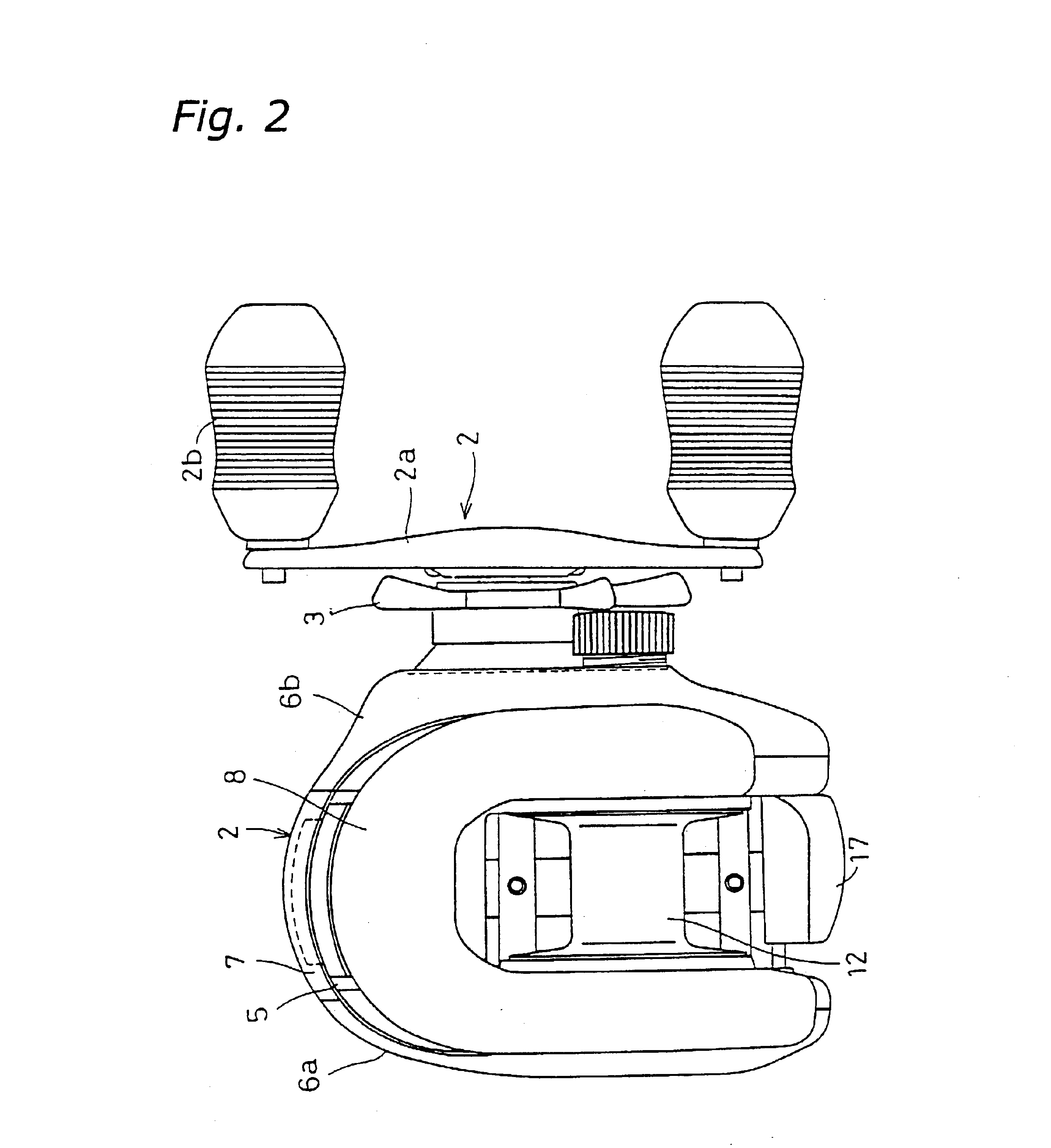 Fishing reel bearing and component support structure