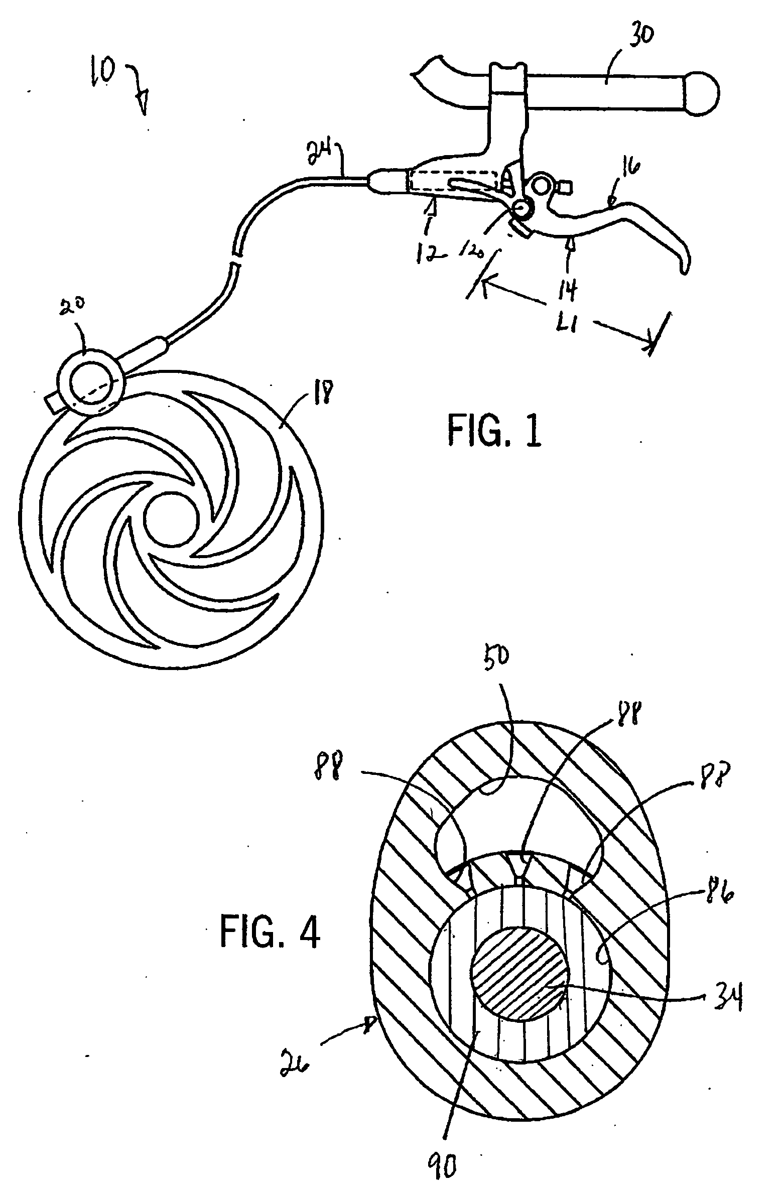 Lever assembly and master cylinder