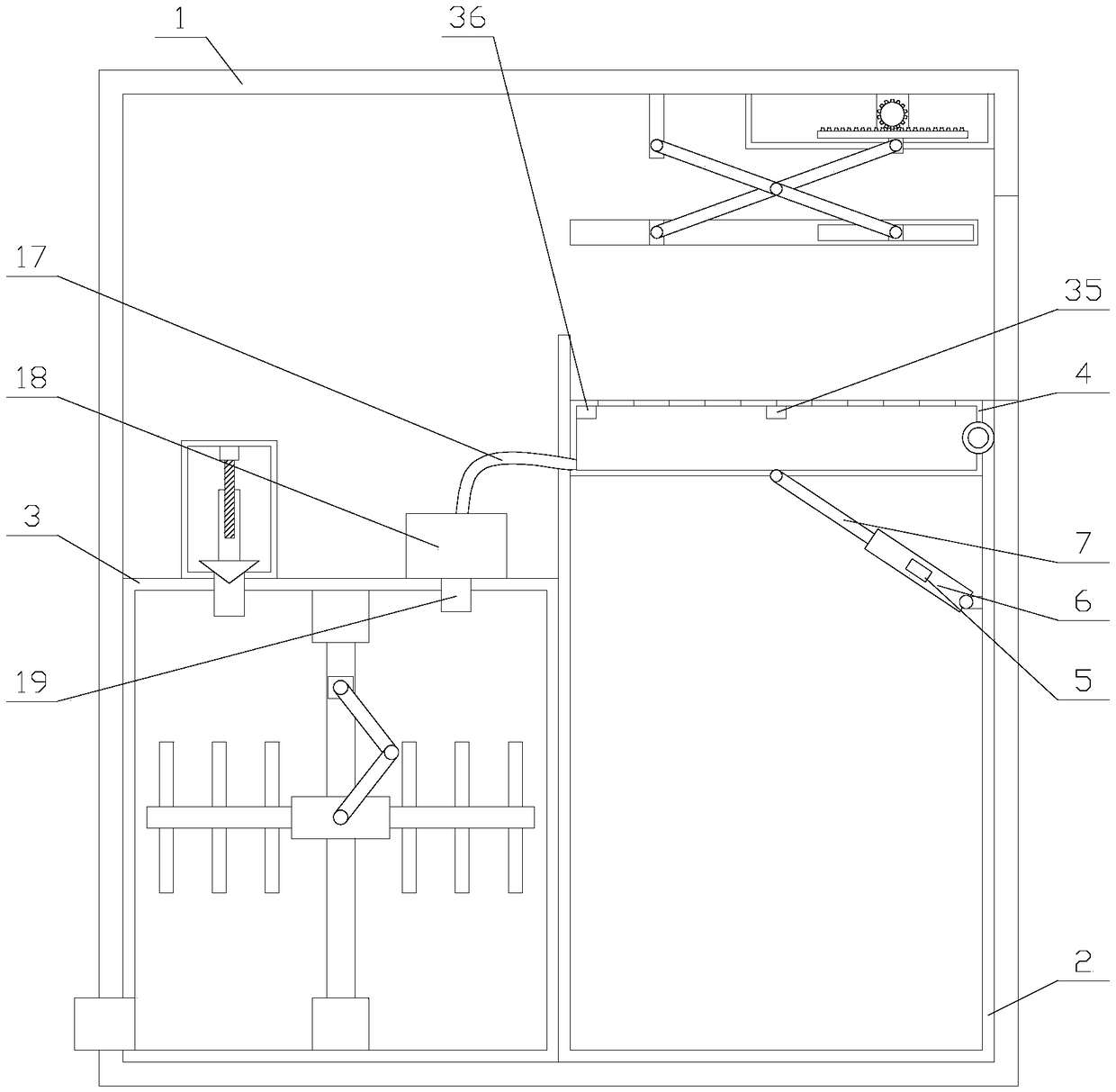 Solid garbage treatment device with compression and deodorization functions