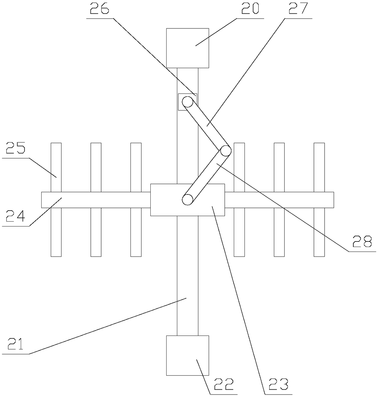 Solid garbage treatment device with compression and deodorization functions