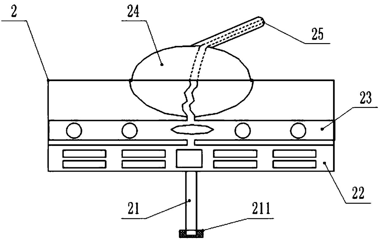 Ultrasonic nursing device for ankle arthritis, with fumigation function